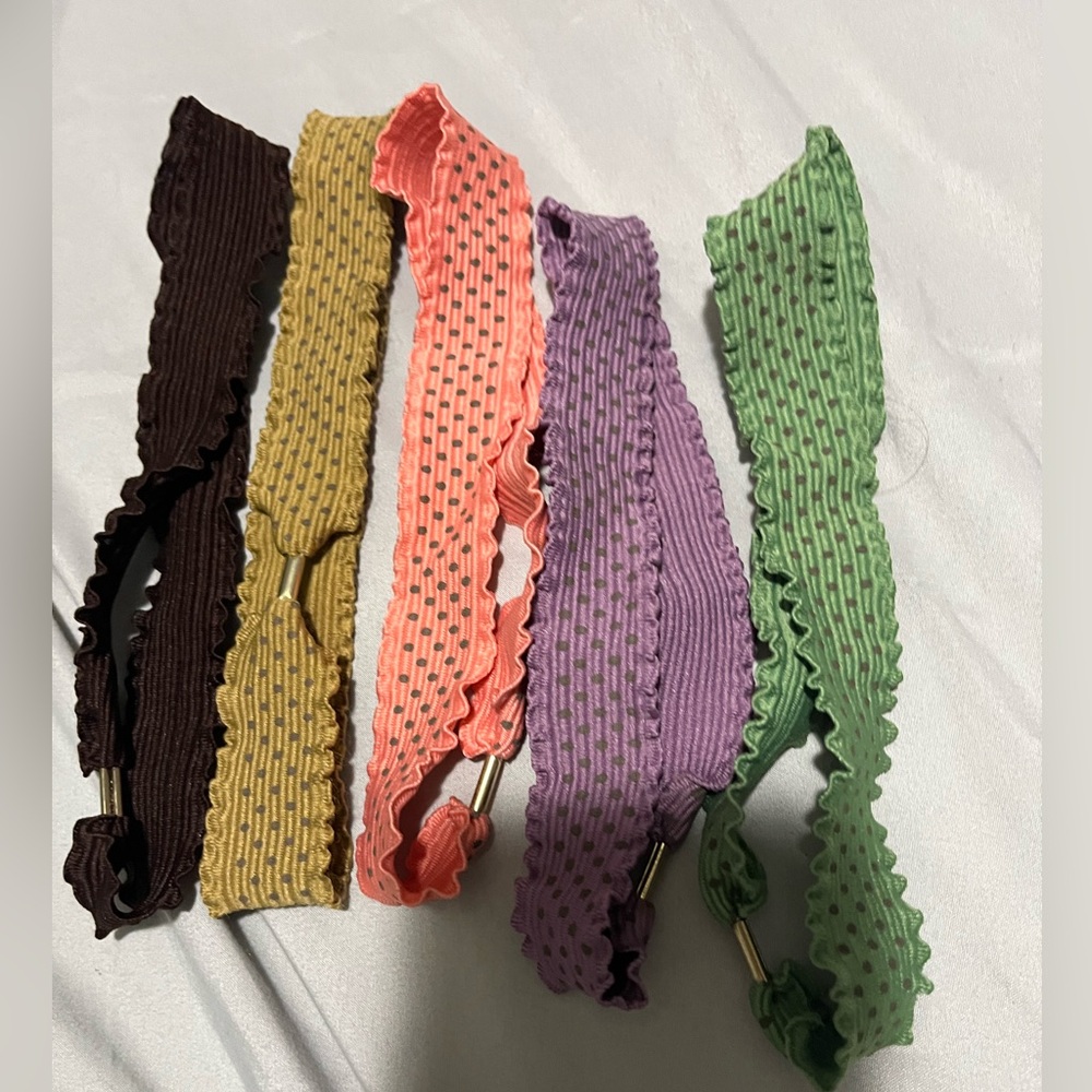 Colorful Textured Headbands Set